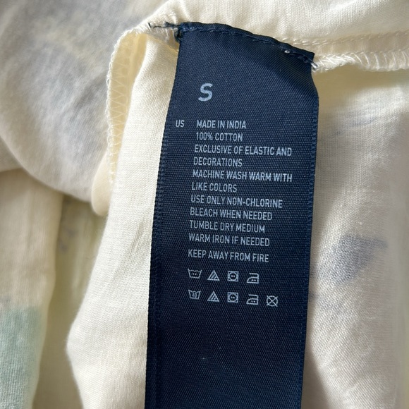 🌻4/$20 American Eagle Outfitters Cotton Cream Floral Print Lined Sundress Small - Picture 8 of 13